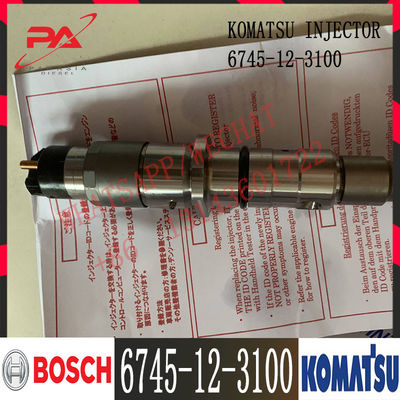 6745-12-3100 Komatsu Diesel PC300-8 PC300LC-8 PC350LC-8 D65EX-15E0 Silnik wtryskiwacz paliwa 6745-12-3100 0445120236