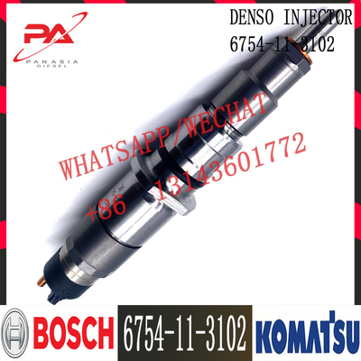 6745-11-3102 Koparka Komatsu PC300-8 Diesel SAA6D114E-3 Silnik Wtryskiwacz paliwa 6745-11-3100 6745-11-3102
